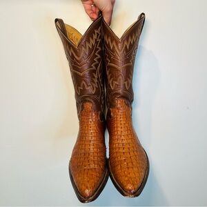 Justin’s Hornback lizard cowboy boots size